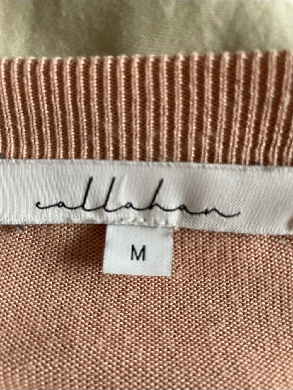 M   CALLAHAN  Blush Pink Draped V-Neck Sweater    REVOLVE - Picture 3 of 6